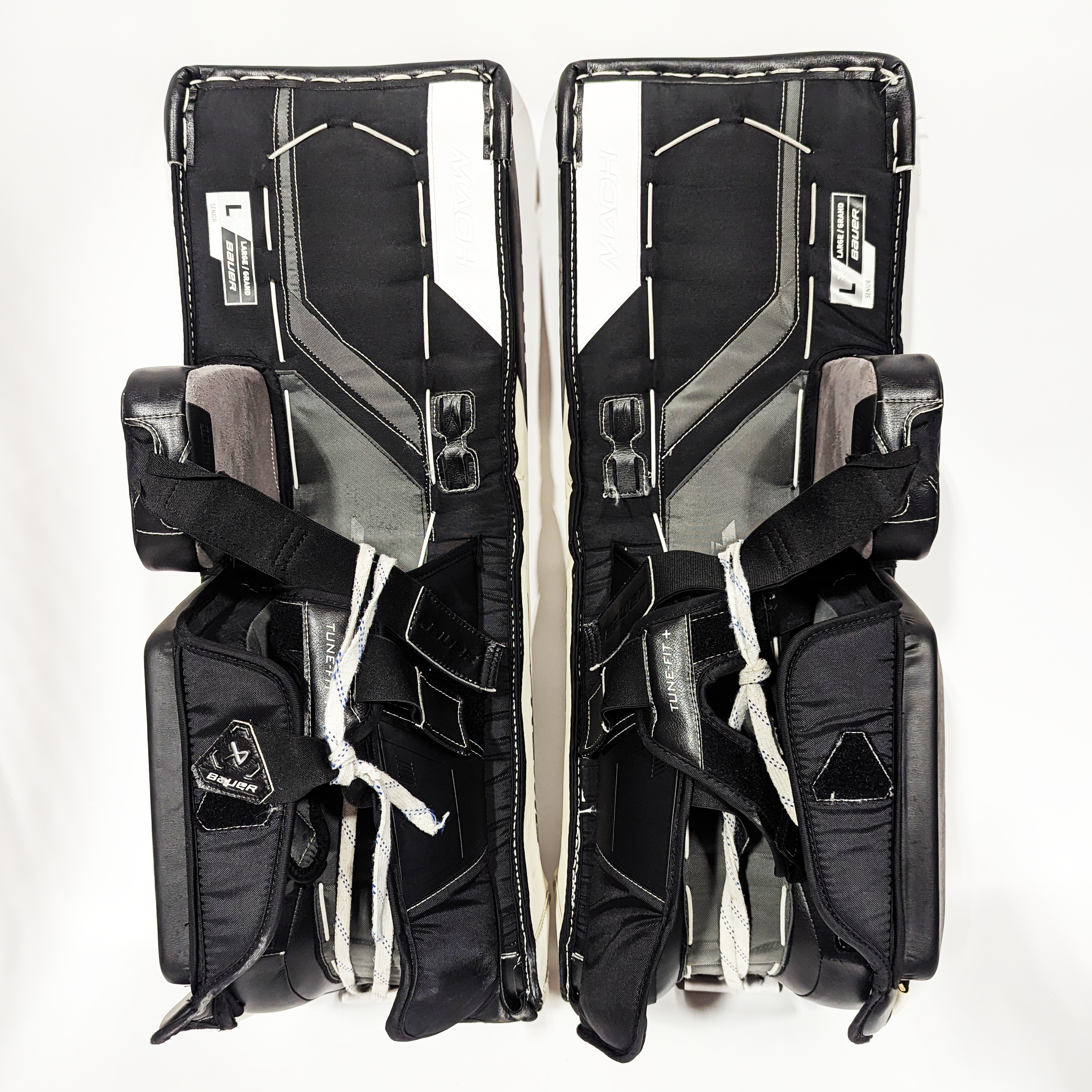 Bauer Supreme Mach - Ensemble de protections de gardien senior Pro Stock d'occasion (noir/blanc)